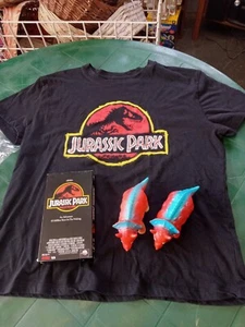 Jurassic Park T (Youth Xl) plus VHS + Vtg? Toys (SEE DESCRIPTION) - Picture 1 of 7