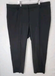 TALBOTS Plus 20W Women's Wool Blend Pants Trousers Black Lined Zipper Button - Picture 1 of 11