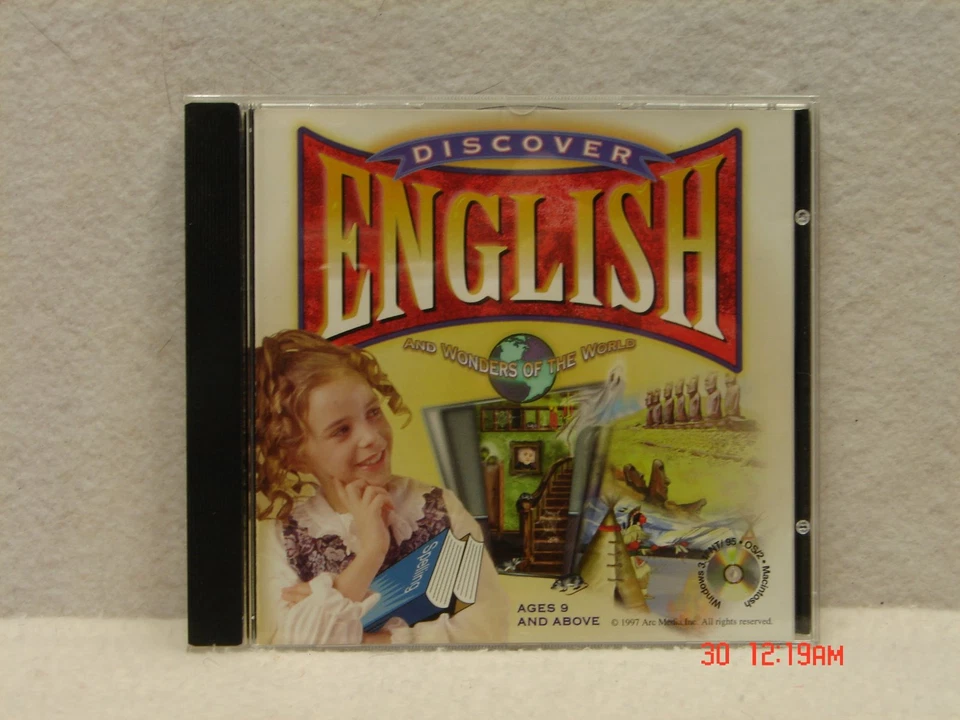 CD Rom Discover English - Ages 9 & up - IBM - Image 1 of 1