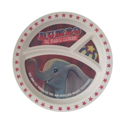 Disney Dumbo el elefante milagroso plástico 9 pulgadas niños divisores de placas gráficos Foto 1 de 4