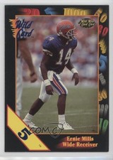 1991 Wild Card Draft 5 Stripe Ernie Mills #48 Rookie RC