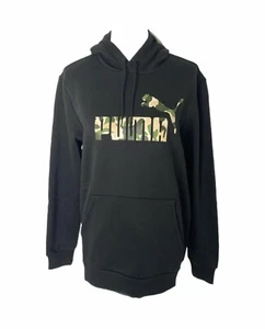 Men’s Medium Hoodie Puma Black and Camo Logo Athletic Pullover - Picture 1 of 7