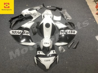 White Black Repsol Fairing Kit for 2008-2011 Honda CBR1000RR ABS Injection Body — 第 1/4 张图片