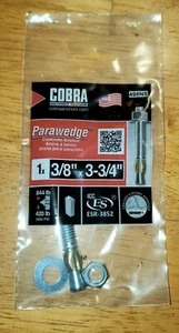 Cobra 3/8 in. x 5 in. Parawedge Anchor (2-Pack) - Picture 1 of 3