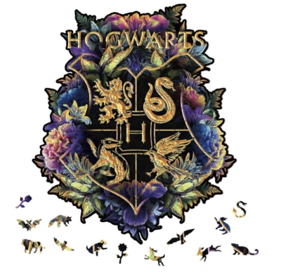 Woods Story Wooden Jigsaw Puzzle Hogwarts™ With Gift Box Size L - 200 pcs - Image 1 of 4