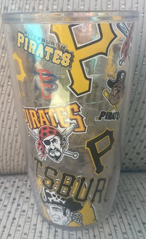 MLB Pittsburgh Pirates All Over Wrap 16 oz Tervis Tumbler GREAT DEAL Cover
