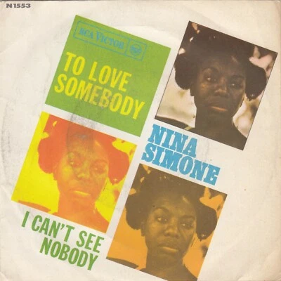 NINA SIMONE TO LOVE SOMEBODY (BEE GEES) 1968 RECORD ITALY 7" PS - Image 1 of 4