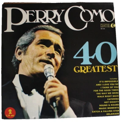 Perry Como 40 Greatest Hits Double Album K-Tel NA 526 - Image 1 of 4