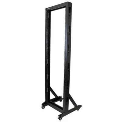 StarTech 2POSTRACK42 2-Post 42U Mobile Open Frame Server Rack, Two Post 19in Net - image 1 of 4
