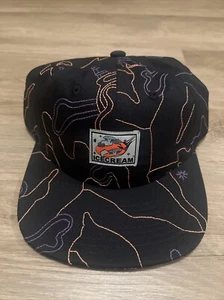 Icecream Billionaire Boys Club 5 Panel Hat Strap Black Embroidered Design $65 - Picture 1 of 10