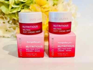 2 X Estee Lauder Nutritious Melting Soft Creme/Mask travel size 0.17 Oz/5 ml - Picture 1 of 3