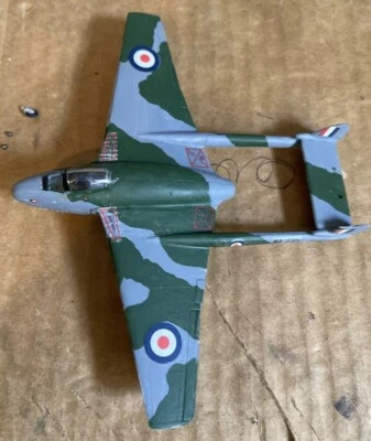 Built Airfix DH Vampire FB5/J28B Airplane Model Kit 1/72 Built18 5.25”L x 6.5”W - Image 1 of 4