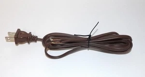6' BROWN LAMP CORD SET POLARIZED PLUG 18/2 SPT-1 NEW 46700JB - Picture 1 of 2