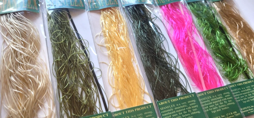 SPANFLEX - WAPSI - 7 COLORES - Materiales para atar moscas - Pierna y cuerpo de goma spandex Foto 1 de 4