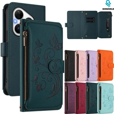 Doka Embossed Wallet Case Flip Cover for Huawei Pura 70 P80 P60 P50 P40 P30 P20 - Image 1 of 4