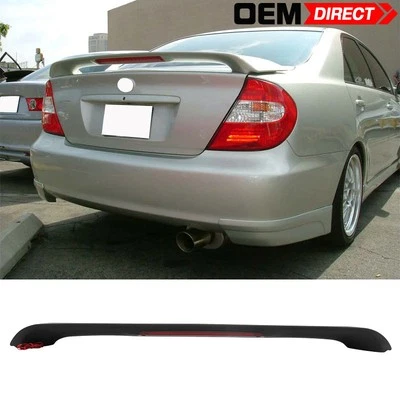 Se adapta a 02-06 Toyota Camry estilo OE alerón de maletero trasero con tercera luz de freno LED - ABS Foto 1 de 4