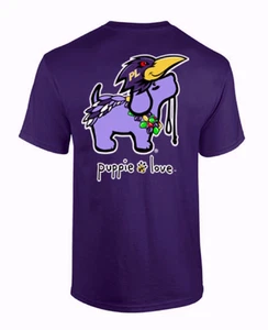 Puppie Love Hund lila Maskottchen Sport Welpe kurzärmliges T-Shirt NEU schneller kostenloser Versand - Bild 1 von 7