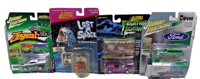 Johnny Lightning  Lot of 4 *Surf Hearse * Zingers * Rat Fink Tin * Lost In Space - Image 1 of 4