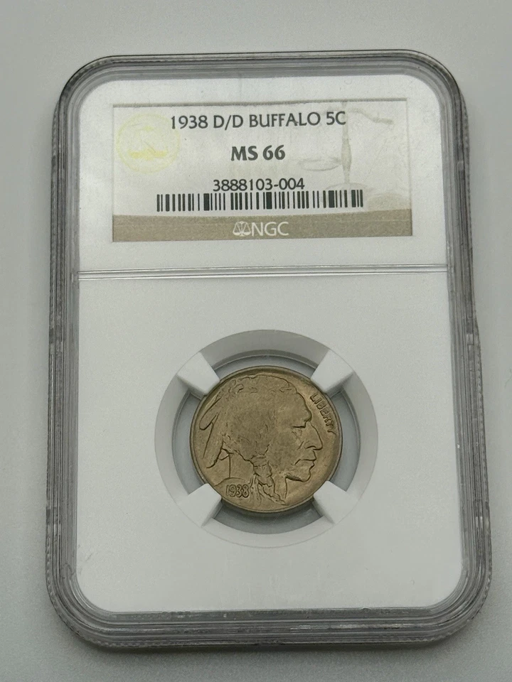 1938-D/D BUFFALO NICKEL NGC MS66 - Image 1 of 2