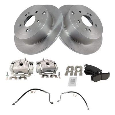 Rear Ceramic Brake Pad & Rotor Kit Fits 2007-2009 Hyundai Santa Fe - Image 1 of 4