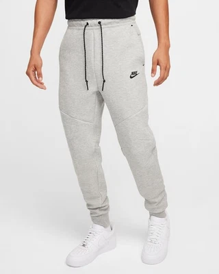 Pantalones de chándal Nike Tech polar con puños gris jaspeado HV0959-063 3XL XXXL para hombre Foto 1 de 4