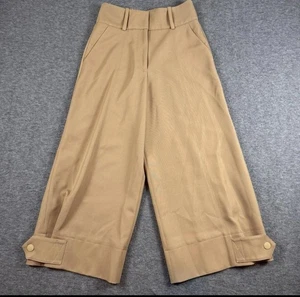 See by Chloe Pants Womens 36 Wide Leg Cropped Cuffed Virgin Wool CHS19SPA38003 - Picture 1 of 13