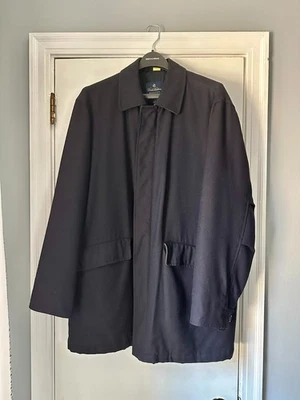 Brooks Brothers Loro Piana Storm System Wool Coat - Navy - Image 1 of 4