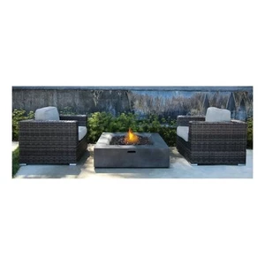 Living Source 6-Piece Wicker / Rattan Multiple Chairs Seating Group in Espresso - Picture 1 of 10