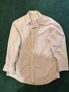 Vintage L.L. Bean Shirt Men's Light Purple Button Up Made In USA 16 1/2 - 32 - Picture 1 of 3