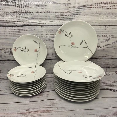 Plato de desierto de cerámica blanca Thomas Germany Quince 6" plato de ensalada 7,5" 24 piezas 12ea. Foto 1 de 4