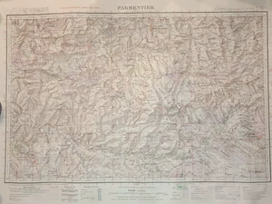 PLAN CARTE D'ALGERIE AU 50 000² - PARMENTIER - INSTITUT GEOGRAPHIQUE NATIONAL - Picture 1 of 2