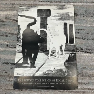 The Met, NYC, Private Collection of Edgar Degas/Manet "The Cats" Poster, 26x38 - Bild 1 von 9