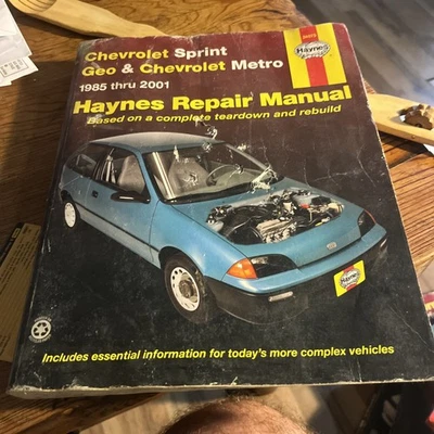 Chevrolet Sprint, Geo & Chevrolet Metro 1985-2001 Haynes repair manual 24075 - Image 1 of 2
