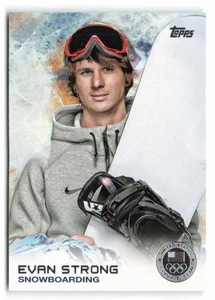 2014 Topps U.S. Olympic & Paralympic Team & Hopefuls #79 Evan Strong Silver USA - Picture 1 of 2