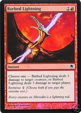 MTG - Darksteel - Barbed Lightning - Foil - NM