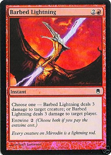 MTG - Darksteel - Barbed Lightning - Foil - NM - Image 1 of 1