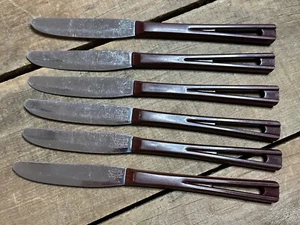 LOT OF SIX VINTAGE STANHOME BUTTER KNIVES - Picture 1 of 12