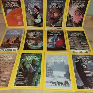 1980 Full Year 12 NATIONAL GEOGRAPHIC Magazine Map Inserts Orangutan - Imagen 1 de 4