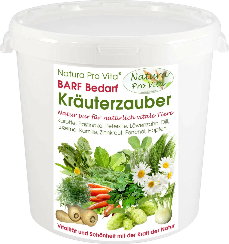 Kräutermischung Hund Barf Kräuter mit Gemüse Natura ProVita Kräuterzauber 3kg - Bild 1 von 4