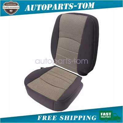 Cubierta de asiento de tela gris inferior y superior del conductor para Dodge Ram 1500 2500 3500 2009-2012 Foto 1 de 4