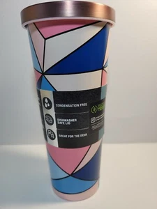 TAL 24 Unzen Becher Einzigartig Bunt Abstrakt Edelstahl Getränkehalter - Bild 1 von 9