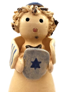 Figura artesanal vintage Judaica Art Pottery Bar Mitzvah Boy - Imagen 1 de 5