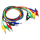 4mm Banana Plug to Alligator Clip Test Leads, 5 Pcs Wire, Multicolor