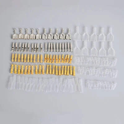 40 x Motorcycle Car Universal Bullet Connectors 3.9mm Terminals Insulation Cover - Image 1 of 4