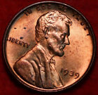 🇺🇸 Uncirculated 1939 Philadelphia Mint Red Copper Lincoln Wheat Cent USA