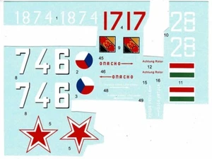SMĚR 0907 1/72 Mikhaił Mil Mi-4A 'Hound' decals only - Picture 1 of 4