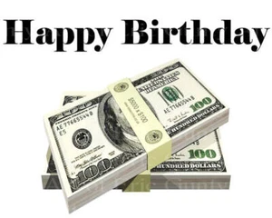 Dinero de cumpleaños de Las Vegas ~ Retopper comestible 2D pastel fondant cupcake ~ D22772 * - Imagen 1 de 1