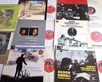 Barbirolli - Elgar Enigma, English String Music, Delius, Williams 8x EMI ASD Lps - Image 1 of 4