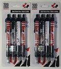 8 Canada Hockey Ball Point Pens 1.0mm Black Ink Zebra Super Smooth Click Pen