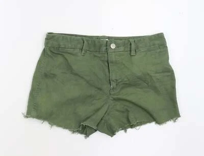 Gap Womens Green Cotton Blend Hot Pants Size 10 Reg - Image 1 of 4